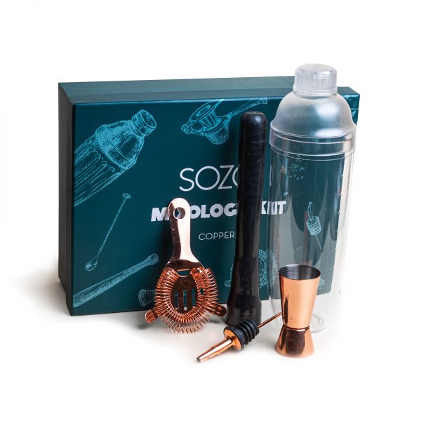 Copper Mixology Kit (without Muddler)